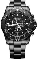VICTORINOX 瑞士維氏 Maverick計時腕錶(VISA-241797)-45mm-黑面鋼帶【刷卡回饋 分期0利率】【APP下單4%點數回饋】