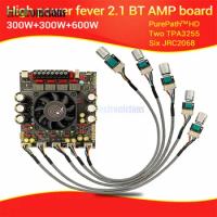 ZK-AS21P Audiophile High Power 2.1 Channel Bluetooth Amplifier Board 300W+300W+600W Amplifier Chip TPA3255*2