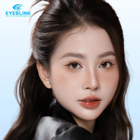 Kính áp tròng y tế nâu sáng Rita Brown  14.3mm 6 tháng chống UV Eyeblink