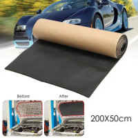 1 Roll 50x200cm 5/6/10mm Car Sound Proofing Deadening Truck Anti-noise Sound Insulation Cotton Heat Closed Cell Foam