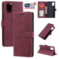 A51 Case For Samsung Galaxy A51 Case Suede Leather Wallet Flip Case For Samsung Galaxy A71 Case A 51 71 Anti-theft Brush Cover