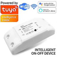 Tuya WiFi Switch Smart Home Switch Relay Module Smart Life APP Wireless Voice Remote Control Timer Switch Alexa