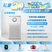 【Coway】5-12坪 急速循環空氣清淨機AP-1220B