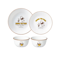 【CorelleBrands 康寧餐具】小熊維尼復刻系列4件式餐盤組(D02)