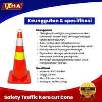 Safety Traffic Kerucut Cone 70 Cm traffic cone