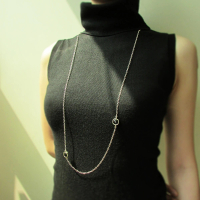 【mittag】dots necklace_點點項鍊(黑色 尖晶石 氣質 情人節 生日禮 閨蜜禮 項鍊)