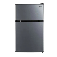 3.2 Cu Feet Two Door Mini Fridge with Freezer, Stainless Steel, E-star fridge mini fridge