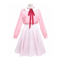 Unisex Anime Cos Oyama Mahiro Cosplay Pink Dress Costumes Uniform Sets Custom Size