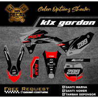 DECAL KLX GORDON/KLX DTRACKER/KLX BF/KLX LAMA FULL BODI DESAIN BEBAS