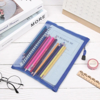 Perlengkapan Sekolah KOUZIO Tempat Pensil Jaring Transparan Document Organizer Zipper Bag A4 - A465 
