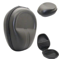 Black Headset Box Earphone Hard Case Hard Shell Case Shockproof Headphone Case Hard Box Storage Bag Headphone Pouch