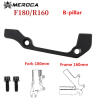 Meroca MTB Adapter F180/R160 B-pillar For Mountain Bike Hydraulic Disc Brake Converter Bicycle Frame Fork Conversion Seat