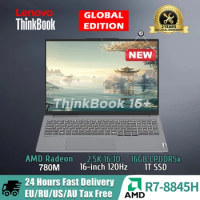 Lenovo Laptop ThinkBook 16+ 2024 AI AMD Ryzen R7 8845H Radeon 780M RAM 16GB LPDDR5x 1T SSD 16-inch 2.5K 120Hz Screen Notebook PC