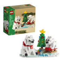 【LEGO 樂高】積木 耶誕系列 冬日北極熊 40571W(代理版)