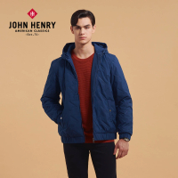 【JOHN HENRY】連帽壓紋鋪棉外套
