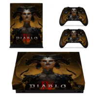 Diablo 4 Devil Lilith Skin Sticker Decal Cover For Xbox One X Console &amp; Kinect &amp; Controllers For Xbox One X Skins Stickers Vinyl