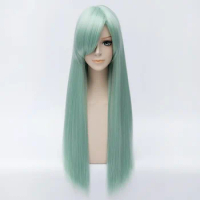 Anime The Seven Deadly Sins Elizabeth Liones Cosplay Wigs Long Straight Light Green Party Carnival Synthetic Hair Wig Wig Cap