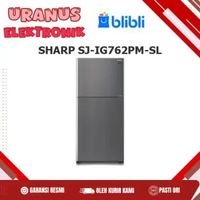 SHARP SJ-IG762PM-SL Sharp Kulkas 2 Pintu Top Freezer