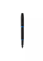 Parker Parker IM Professionals Fountain Pen - Blue Rings Black Lacquer BT