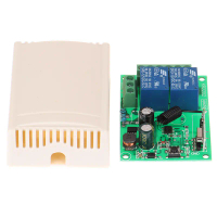 Bộ Thu Điều Khiển Từ Xa RF Không Dây, 2CH Kênh, Công Tắc Rơ Le, Tần Số 433MHZ, 220V