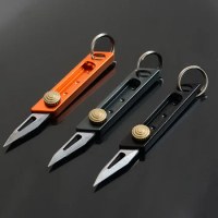 Portable Mini Knife Express Unpacking Letter Opener Retractable Pocket Knife Outdoor Camping EDC Survival Fishing Cutting Tools