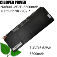 CP Laptop Battery SSBS70 NX500L-2S2P-6300mAh ICP595370P-2S2P 7.4V/6300mAh/46.62Wh For HASEE X5-KL7S2 HL502 Series Notebook