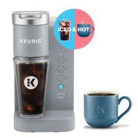 2023 New Keurig K-Iced Essentials Gray Iced and Hot Single-Serve K-Cup Pod Coffee Maker