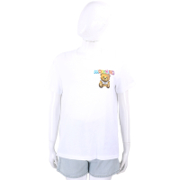 MOSCHINO 七彩氣球泰迪熊印花白色短袖TEE T恤
