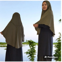 bergo crinkle airflow premiun  jumbo xl Jilbab Kerudung Instan Syari