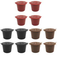 4pcs/pack Reusable Coffee Capsule Cup Filter for Dolce Gusto Nespresso Inissia