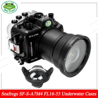 Seafrogs 40M/130FT Underwater Camera Housing Waterproof Case SF-S-A7M4 for Sony Alpha 7 IV(ILCE-7M4 /α7 IV) A7 IV A7 Mark IV A74