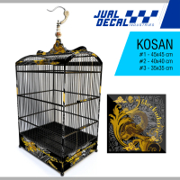 Stiker Sangkar Kotak Decal Kandang Kosan Custom Motif WAYANG