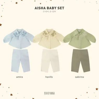 BOHOPANNA - RAYA COLLECTION - AISHA BABY SET - Setelan Baju Muslim Anak 6-12M SABRINA