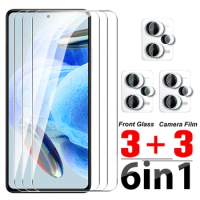For Xiaomi Redmi Note 12 Pro 5G Glass 6IN1 Tempered Glass Camera Screen Protector 12Pro Speed Note12 Pro+ Note12Pro Plus 12S 4G