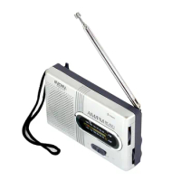 Radios Portable AM FM Portable Pocket Radio Compact Transistor Radios Loud Speaker Earphone Jack Long Lasting