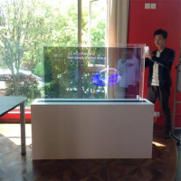 55'' inch OLED display transparent display advertising digital signage