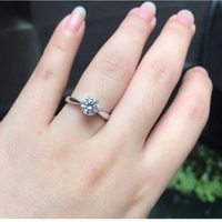 Cincin Single Perak Silver Murni cincin pasangan perak Disesuaikan