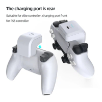 For Sony Playstation PS5 Elite PS5 Handle Remote Control Controller Rechargeable Battery Pack Gamepad Wireless Charger PowerBank