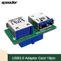 Motherboard 19-Pin USB3.0 Adapter Card 19pin USB Adapter Card Nas Built-in Boot USB Flash Disk Adapter