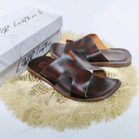 Sandal Pria Kulit Asli Sampai Alasnya Sendal Pria Kulit Asli