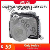 Nitze Cage for Panasonic LUMIX G9 II / S5 II / S5 IIX Camera T-P05A T-P05B L Bracket for Panasonic LUMIX S5 II / S5 IIX Camera