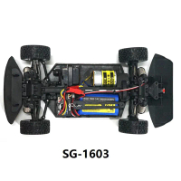 Pembawa Hab Tempat Duduk Roda Belakang, 2 Keping, untuk Bahagian Ganti Kereta RC SG 1603, SG 1604, S