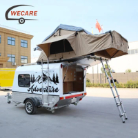 4x4 Rv Campers Slide Out Caravan From China Flatbed Truck Camper Trailer / Wecare lightweight mini travel trailers caravan camp