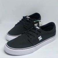 Dc shoes trase TX canvas men's sneakers original Casual Shoes Canvas Pria Hitam