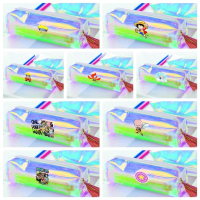Hộp bút HATSUNE MIKU ONE PIECE ONE PUNCH MAN SAKURA NARUTO trong hologram in hình xinh xắn dễ thương
