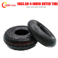 10Inch 10x3.50-4 Inner Outer Tyre Pneumatic Wheel Tire for Electric Scooter, Trolley, Tiger Cart Accessories