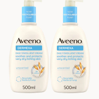 Aveeno Dermexa Cream Duo for Very Dry Itchy Skin 1L Mega Bundle