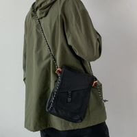 【zozo】韓版工裝ins風 側背小包 小方包 手機包 帆布包(中性 男女 工裝)