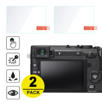 2x Tempered Glass Screen Protector for Fujifilm X-E2 X-E2s X100S X100 X20 X10 X-E1 XA1 X-A2 X-A3 X-A5 X-A10 XM1 GFX 100S 50S 50R