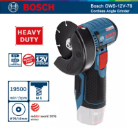 Bosch GWS-12V-76 Professional Cordless Angle Grinder 12V 19500rpm Rechargeable Electric Grinding Machine For Cutting Grinding